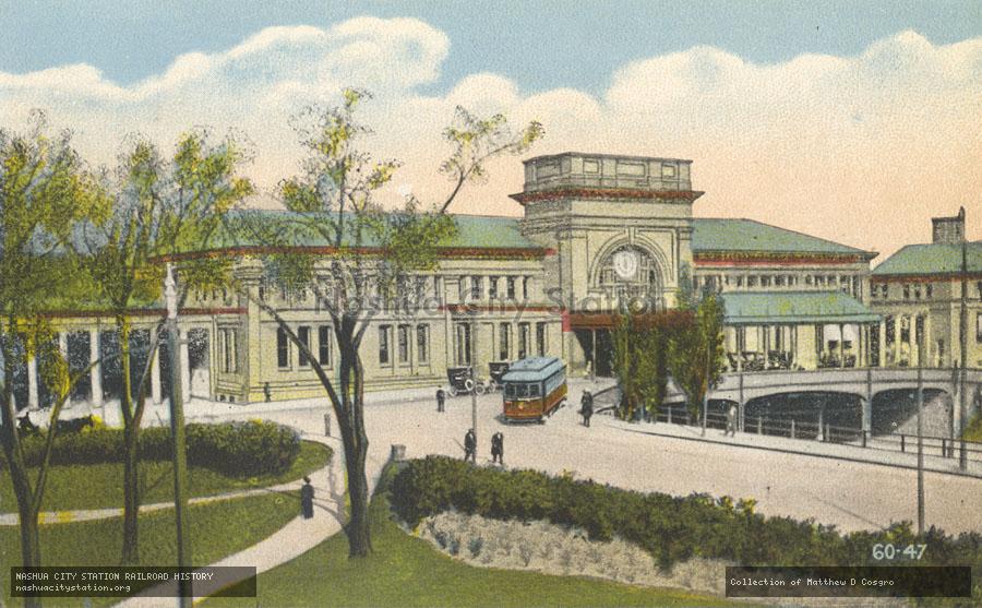 Postcard: Union Depot, Providence, Rhode Island